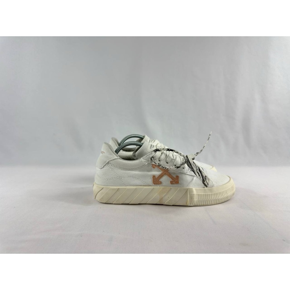 Off-White Low Vulcanized Canvas Sneakers White Size 39 US 6